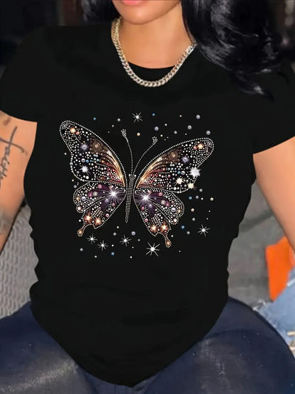 T-shirt a farfalla