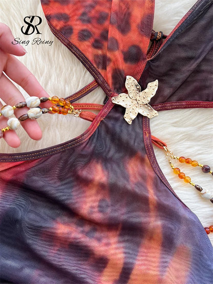 Abito Lungo Boho da Spiaggia | Vestito Estivo con Spacco