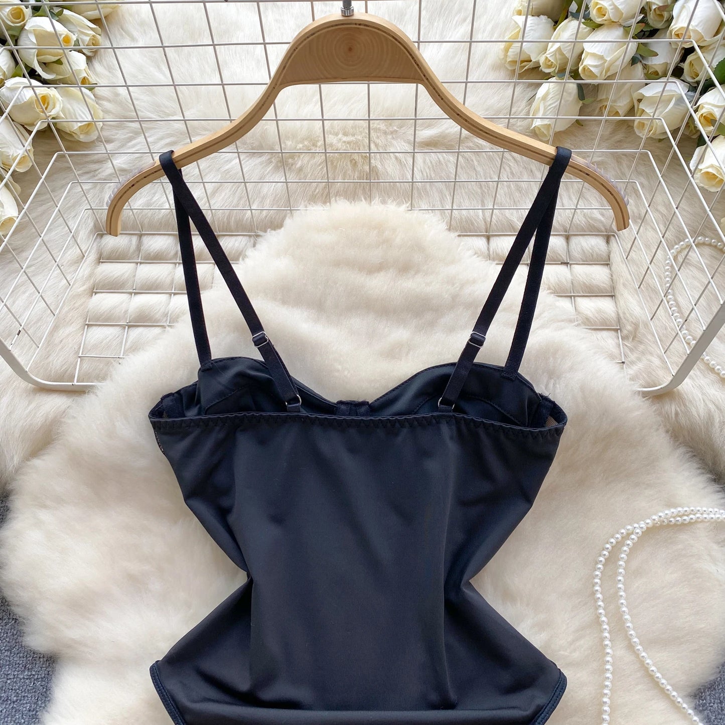 Body Monokini "Crystal Corset" Effetto Modellante con Strass