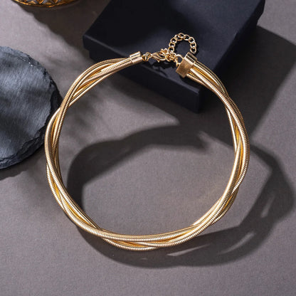 Girocollo Tubolare Minimalista Gold
