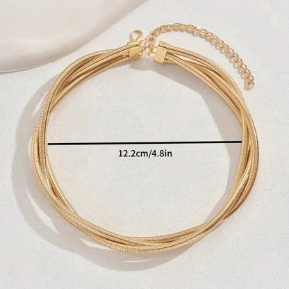 Girocollo Tubolare Minimalista Gold