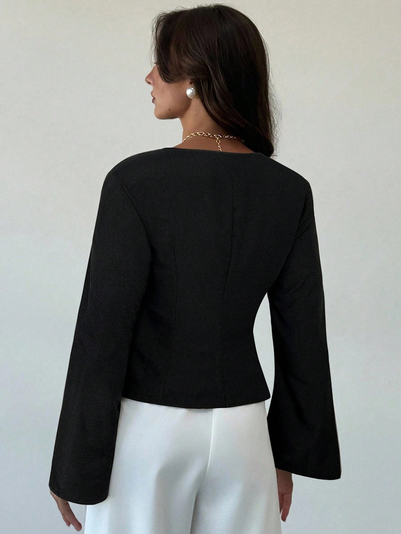 Haut croisé asymétrique pour femme
