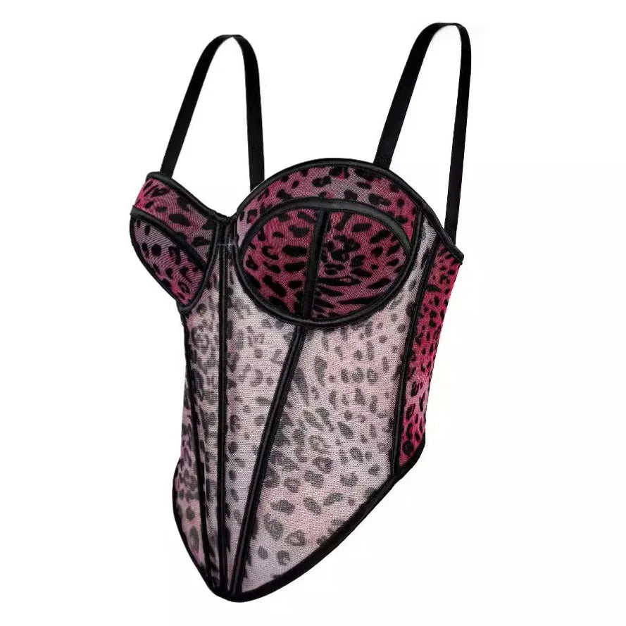 Body Corsetto Nero con Strass e Brillantini