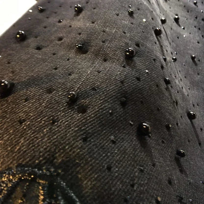 Jeans Neri Ricamati a Fiori