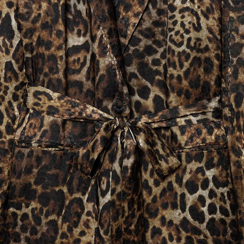 Completo Tailleur Leopardato Donna