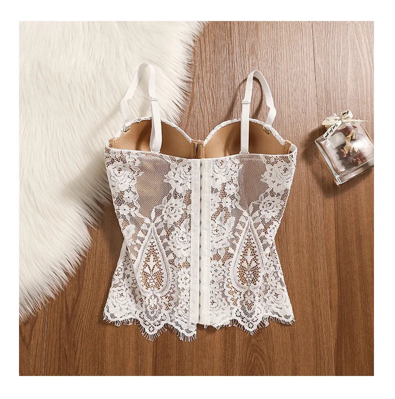 Bustier Elegante con Stecche e Coppe Preformate