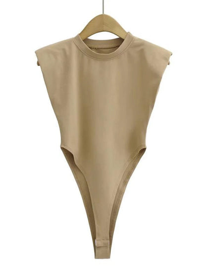 Body Smanicato con Spalline Imbottite