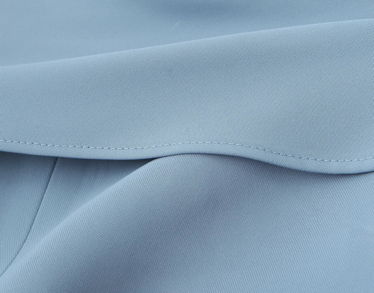 Top a Fascia Drappeggiato e Pantalone Sartoriale