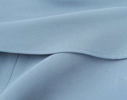 Top a Fascia Drappeggiato e Pantalone Sartoriale