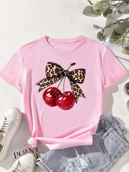 T-shirt Donna "Cherry Bow"