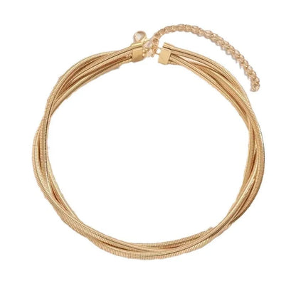 Girocollo Tubolare Minimalista Gold