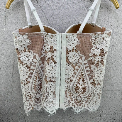 Bustier Elegante con Stecche e Coppe Preformate