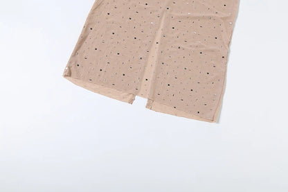 Abito Lungo "Sparkle Mesh" con Strass