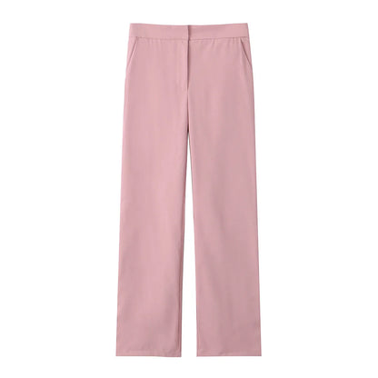 Top a Fascia Drappeggiato e Pantalone Sartoriale