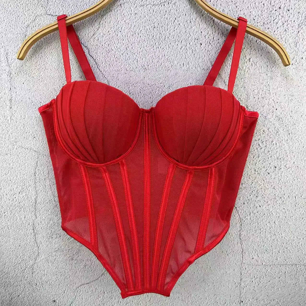 Body Corsetto Nero con Strass e Brillantini