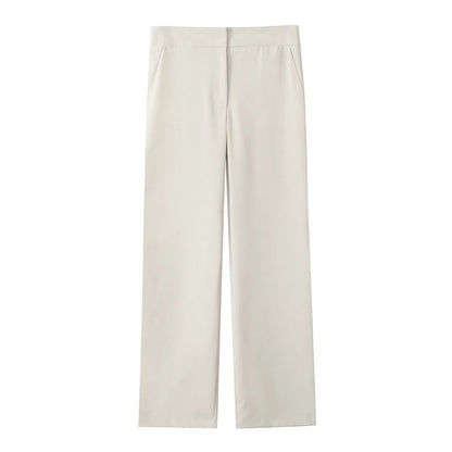 Top a Fascia Drappeggiato e Pantalone Sartoriale