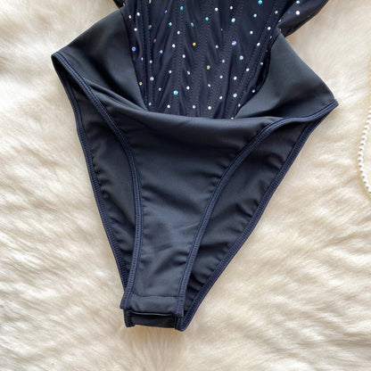 Body Monokini "Crystal Corset" Effetto Modellante con Strass