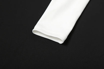 Mini Abito Bianco a Corsetto con Scollo Off-The-Shoulder