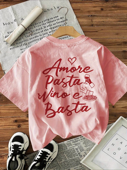 T-shirt "Amore Pasta Vino e Basta"