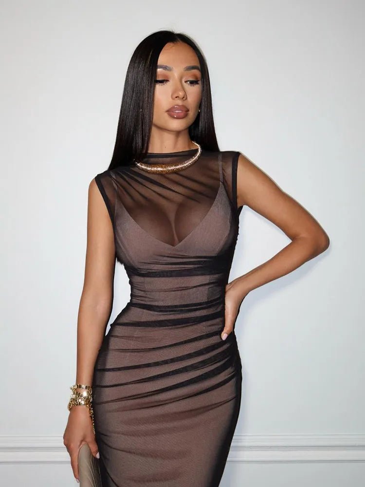 Abito Midi Nero Essential - Rosboutiquechic