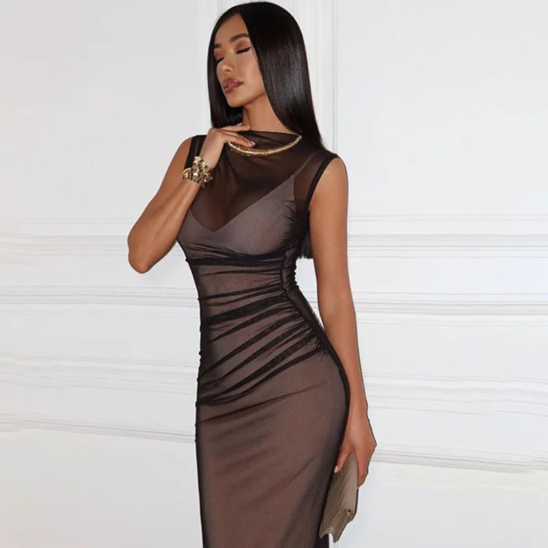 Abito Midi Nero Essential - Rosboutiquechic
