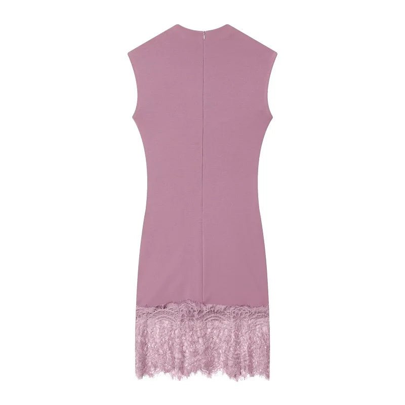 Abito Mini Elegante in Pizzo - Rosboutiquechic