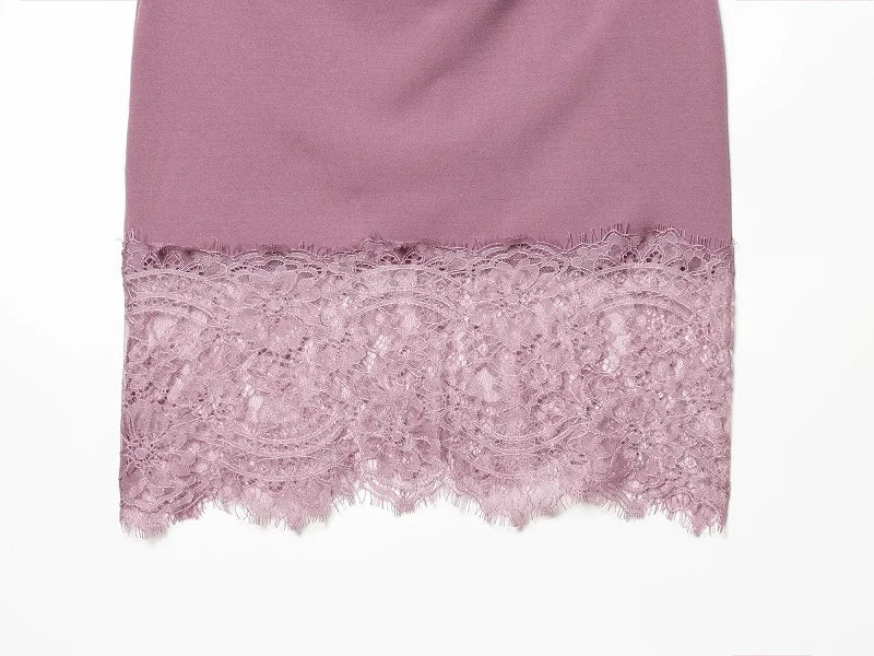 Abito Mini Elegante in Pizzo - Rosboutiquechic