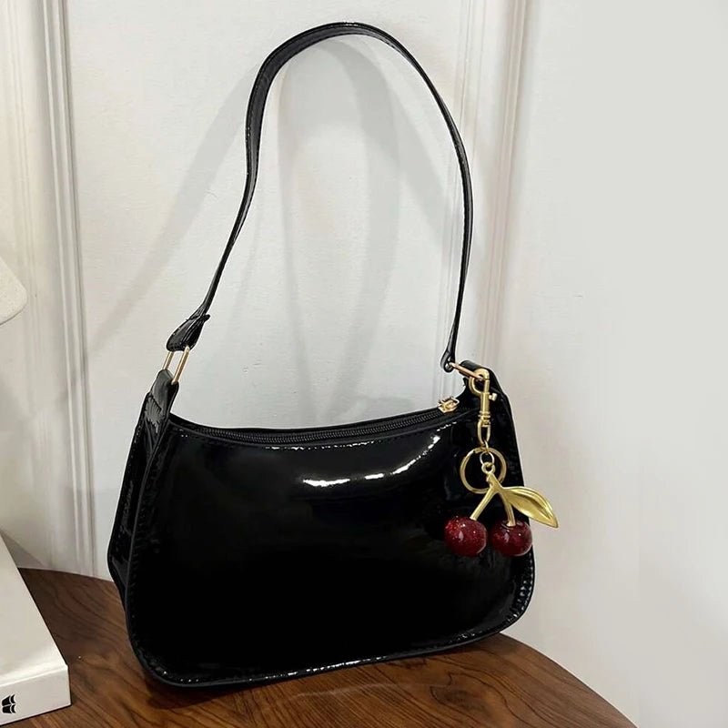 Borsa Baguette Effetto Vernice Elegante - Rosboutiquechic