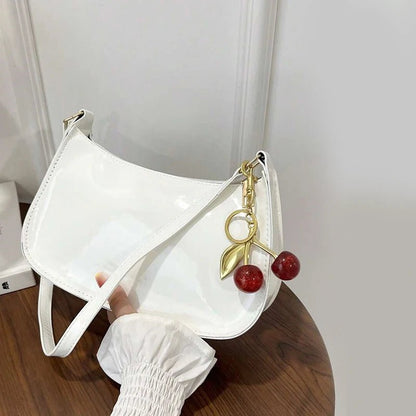 Borsa Baguette Effetto Vernice Elegante - Rosboutiquechic