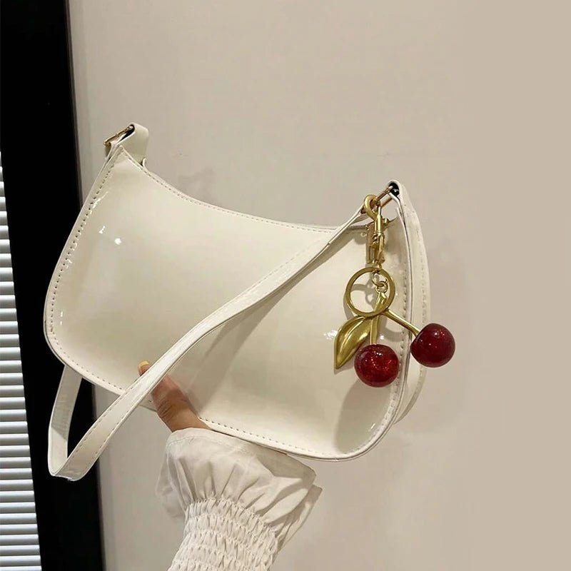 Borsa Baguette Effetto Vernice Elegante - Rosboutiquechic