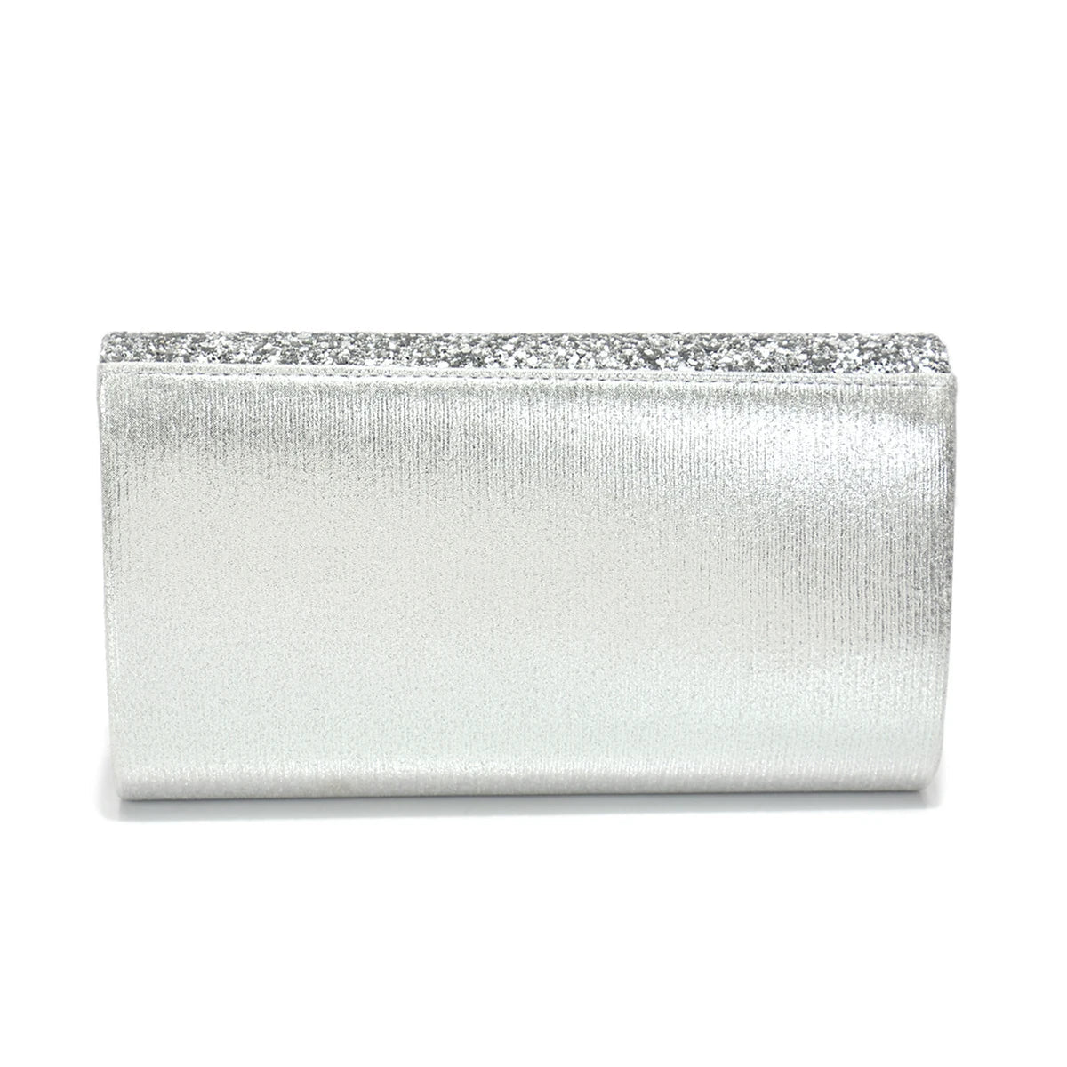 Borsa Clutch Rigida Glitter con Chiusura Geometrica - Rosboutiquechic