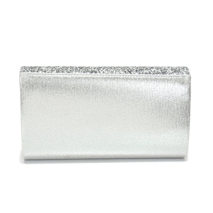 Borsa Clutch Rigida Glitter con Chiusura Geometrica - Rosboutiquechic