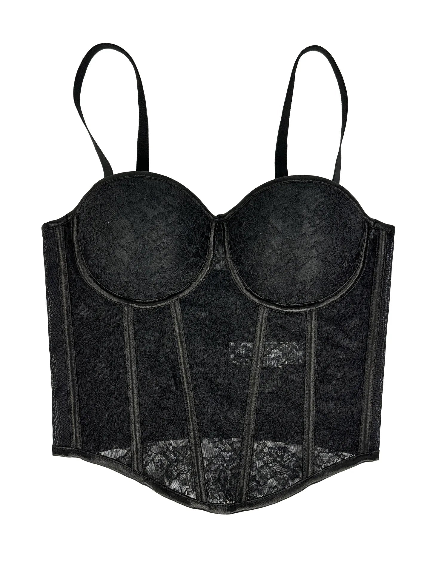 Bustier Elegante con Stecche e Coppe Preformate - Rosboutiquechic