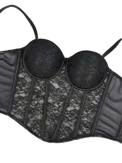 Bustier Elegante con Stecche e Coppe Preformate - Rosboutiquechic