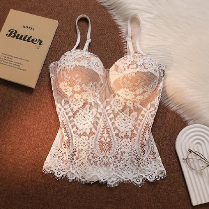 Bustier Elegante con Stecche e Coppe Preformate - Rosboutiquechic