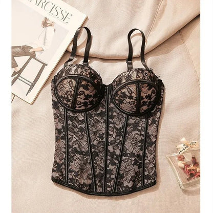 Bustier Elegante con Stecche e Coppe Preformate - Rosboutiquechic