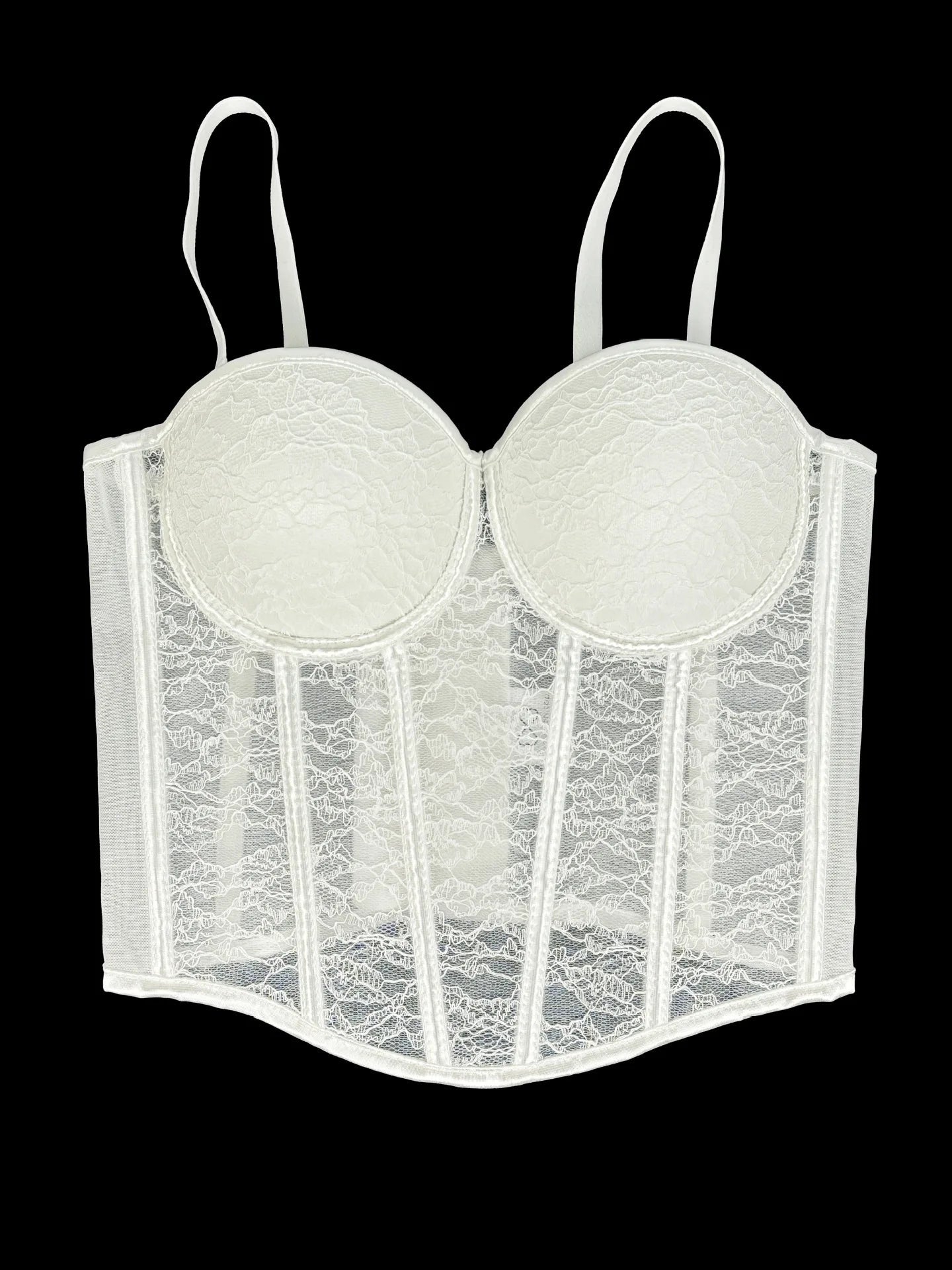 Bustier Elegante con Stecche e Coppe Preformate - Rosboutiquechic