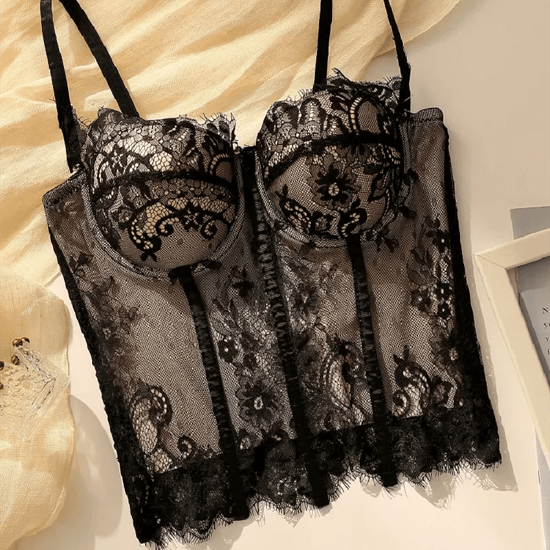 Bustier Elegante con Stecche e Coppe Preformate - Rosboutiquechic
