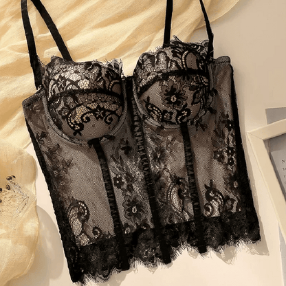 Bustier Elegante con Stecche e Coppe Preformate - Rosboutiquechic