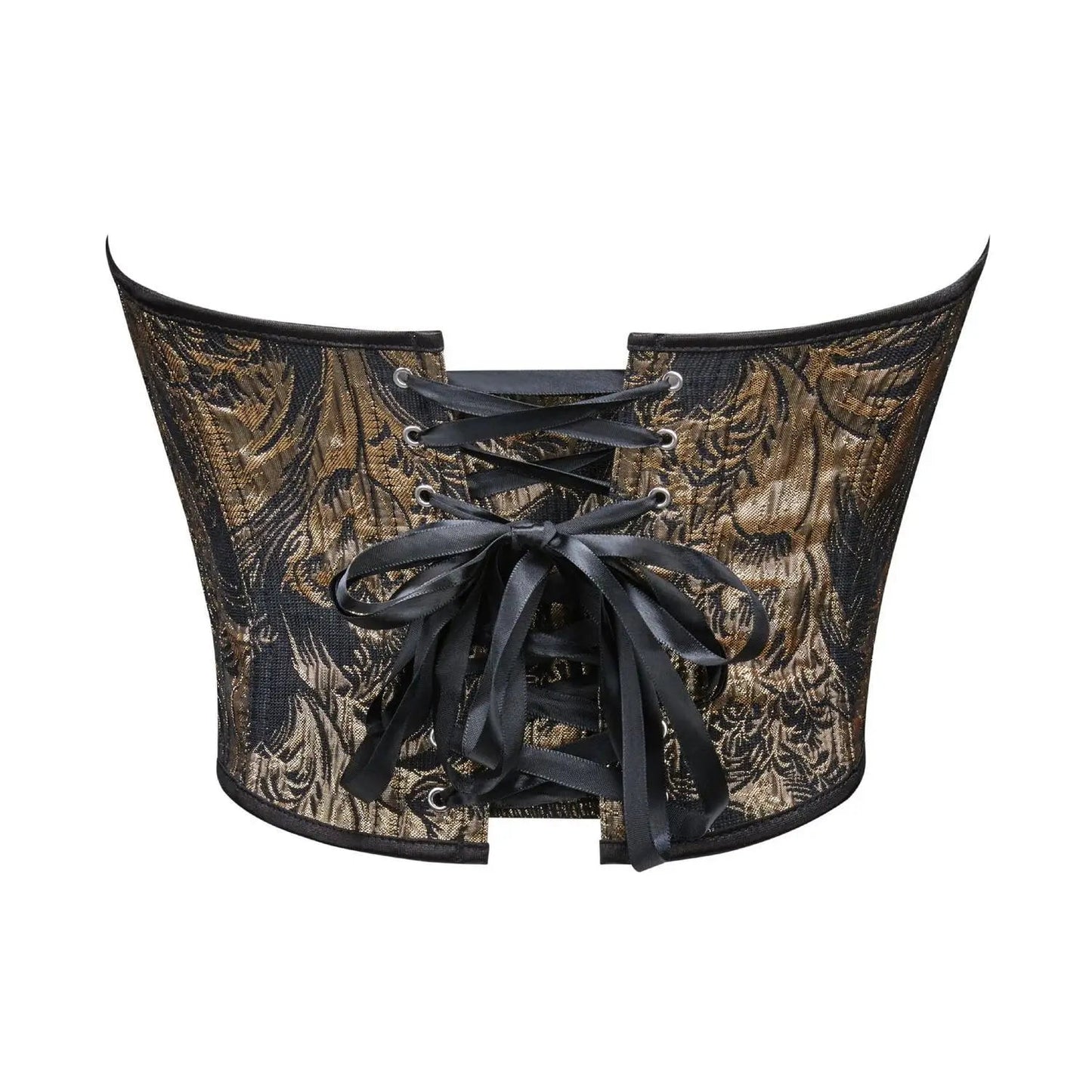 Corsetto Bustier Jacquard Stile Barocco con Stringhe - Rosboutiquechic