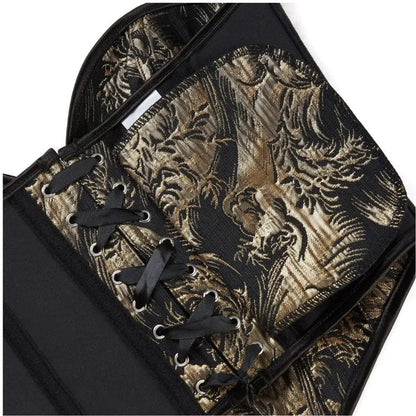 Corsetto Bustier Jacquard Stile Barocco con Stringhe - Rosboutiquechic
