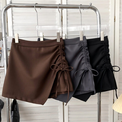 Gonna Pantalone Corta con Stringhe Laterali - Rosboutiquechic