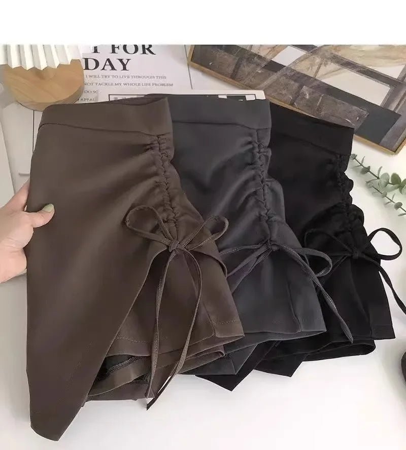 Gonna Pantalone Corta con Stringhe Laterali - Rosboutiquechic