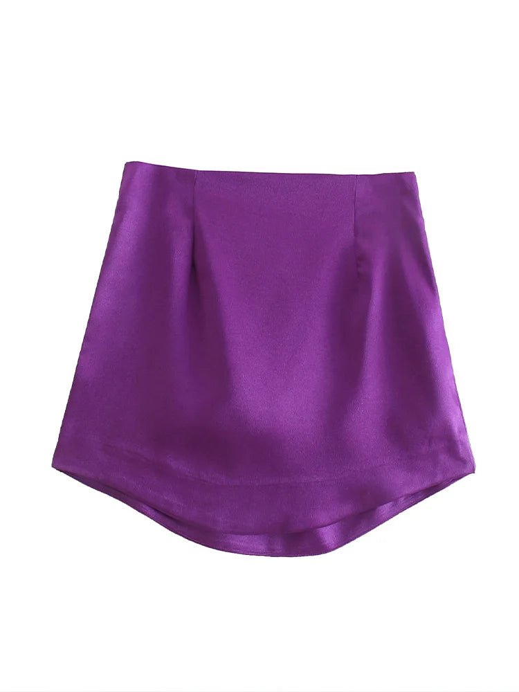Minigonna in raso - Rosboutiquechic