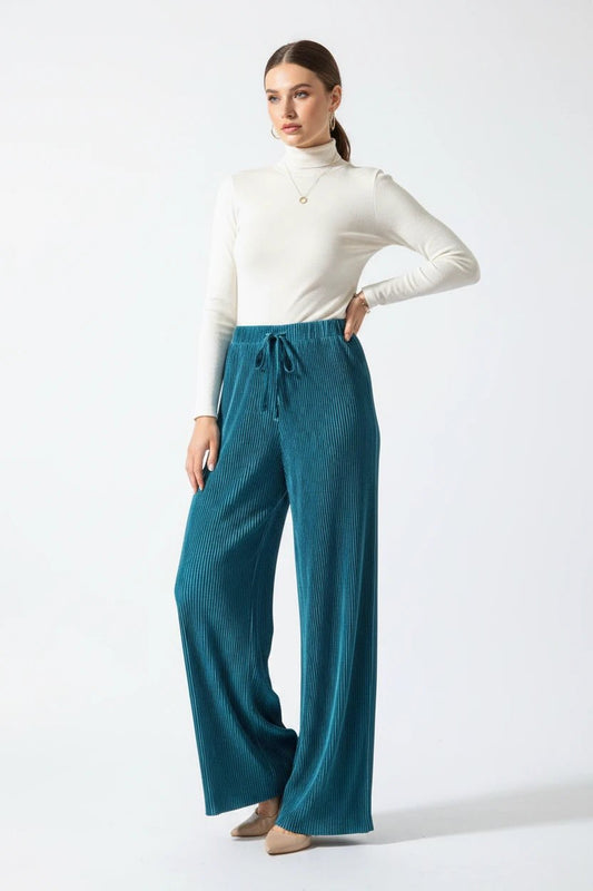 Pantaloni Plissé a Gamba Larga Eleganti - Rosboutiquechic