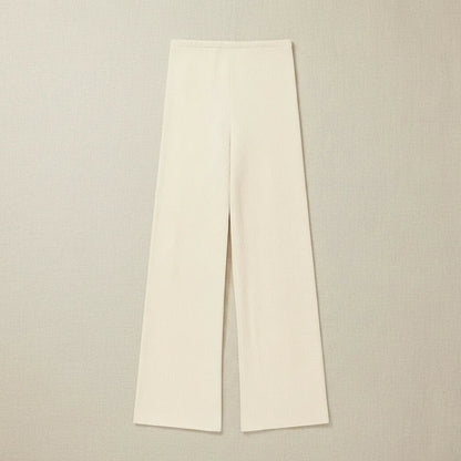 Set Coordinato Champagne: Top Halter Drappeggiato e Pantaloni Wide Leg - Rosboutiquechic