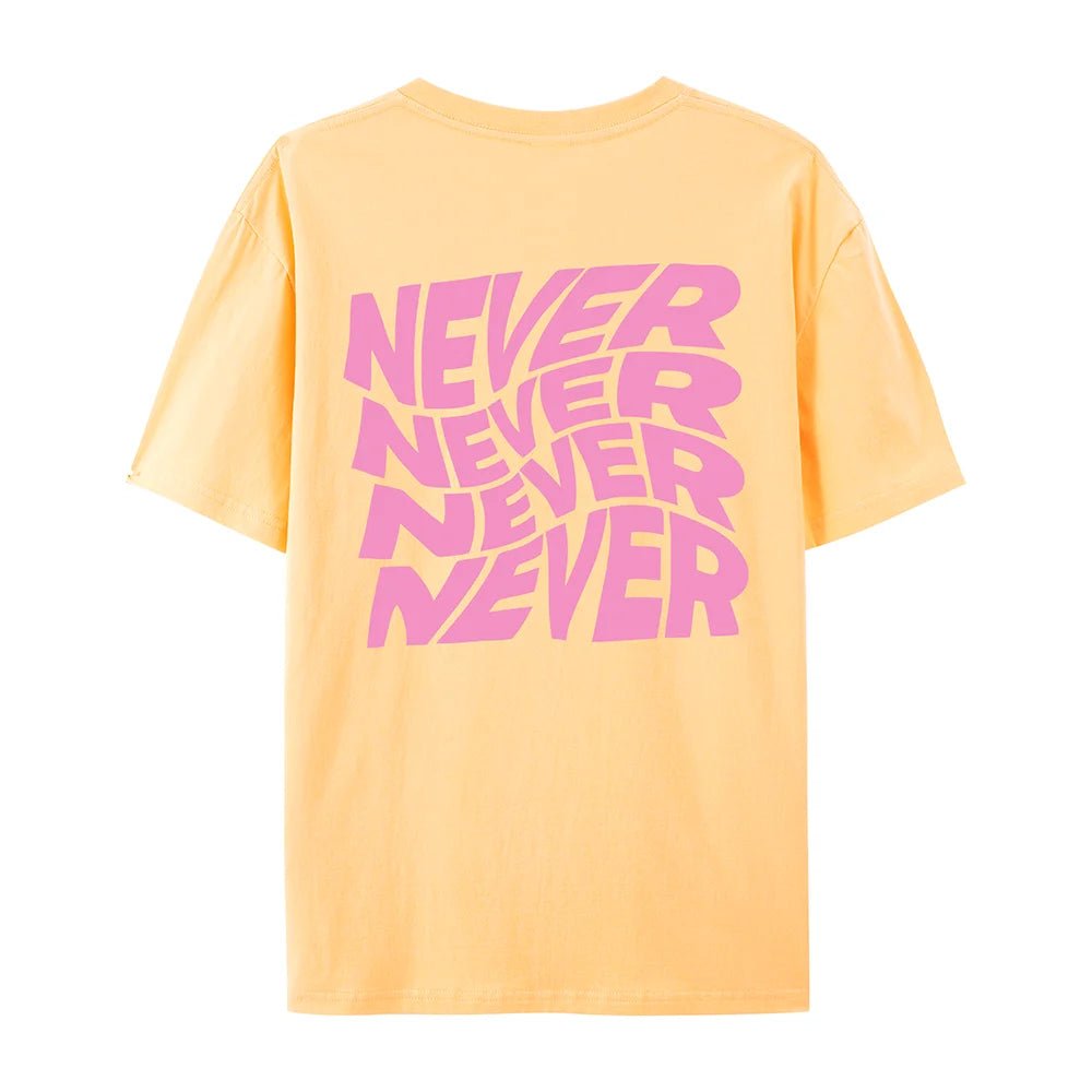 T-shirt Oversize Donna "NEVER" - Rosboutiquechic