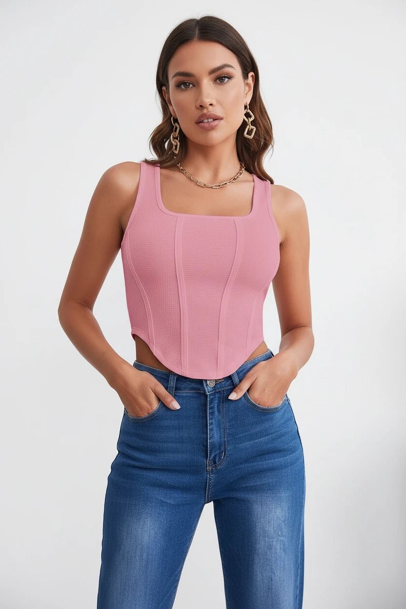 Top Bustino Soft Summer a Costine - Rosboutiquechic