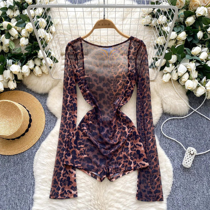 Tutina leopardata semitrasparente - Rosboutiquechic