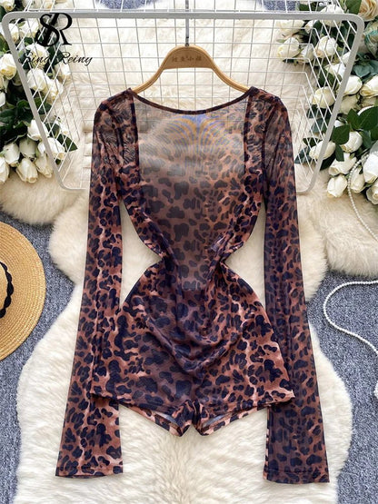 Tutina leopardata semitrasparente - Rosboutiquechic